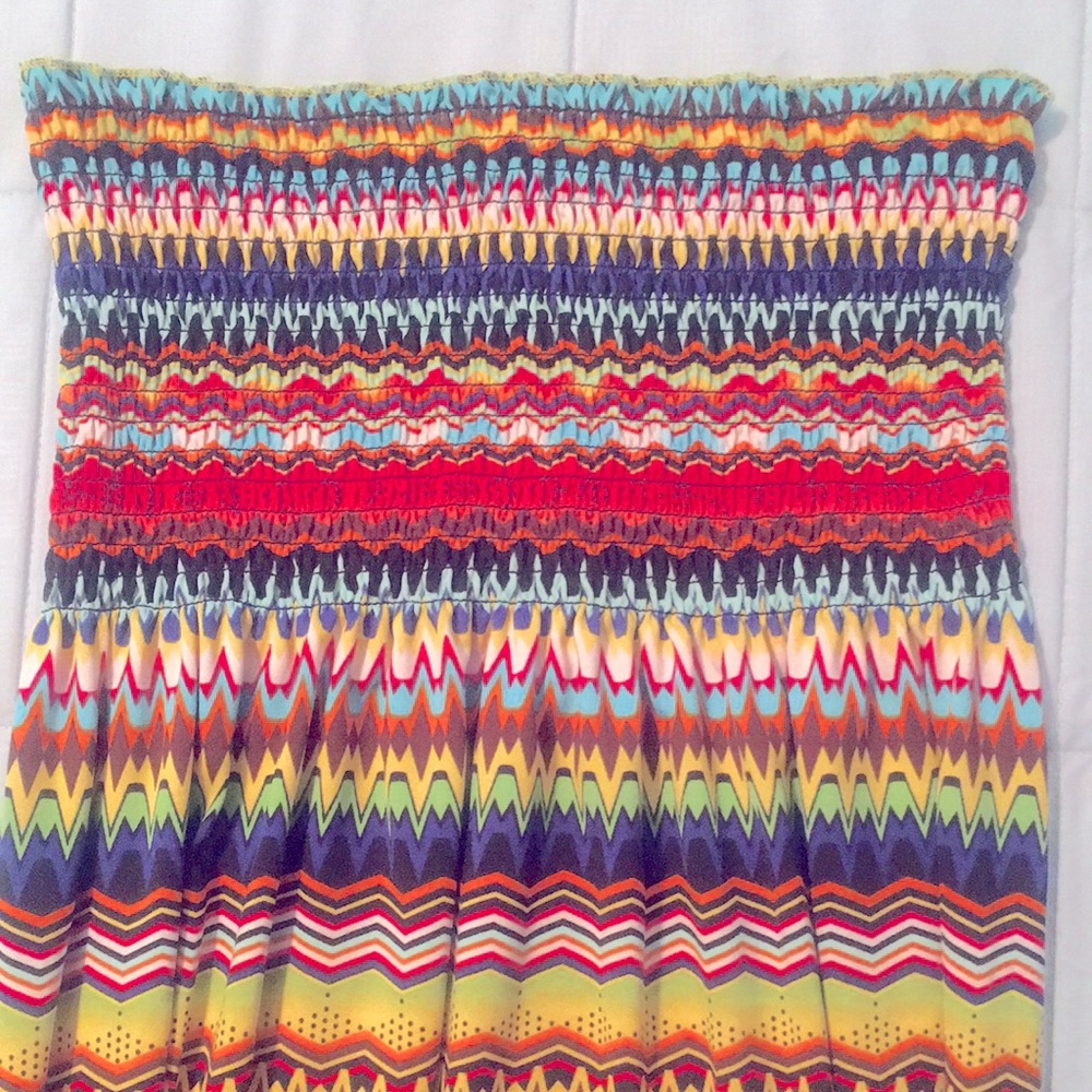 Hypnotic skirt/top/dress/swim suit cover up. 🦋🌸💐🌺🌼🌻  Multi Colored Size L